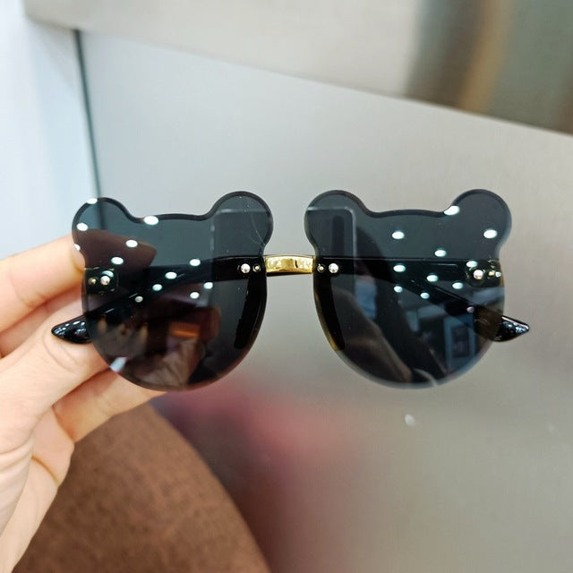 Kids Sunglasses Bear Shape Children Glasses Trendy Girls Boys Sun Glasses Cartoon Eyeglasses Shades Driver Goggles Anti-glare - bankshayes40