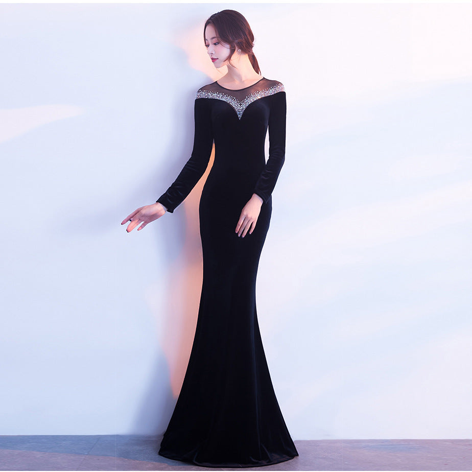 Evening dress woman slim