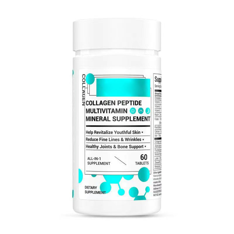 Collagen, Vitamin & Mineral, Contains Vitamin D3, Vitamin C, Probiotics,Vitamin E, Vitamin B & Multivitamin Healthcare Supplement Edible Fitness