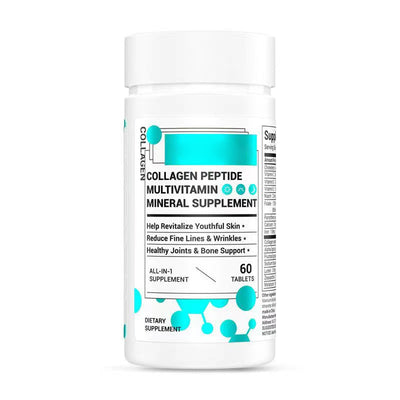 Collagen, Vitamin & Mineral, Contains Vitamin D3, Vitamin C, Probiotics,Vitamin E, Vitamin B & Multivitamin Healthcare Supplement Edible Fitness