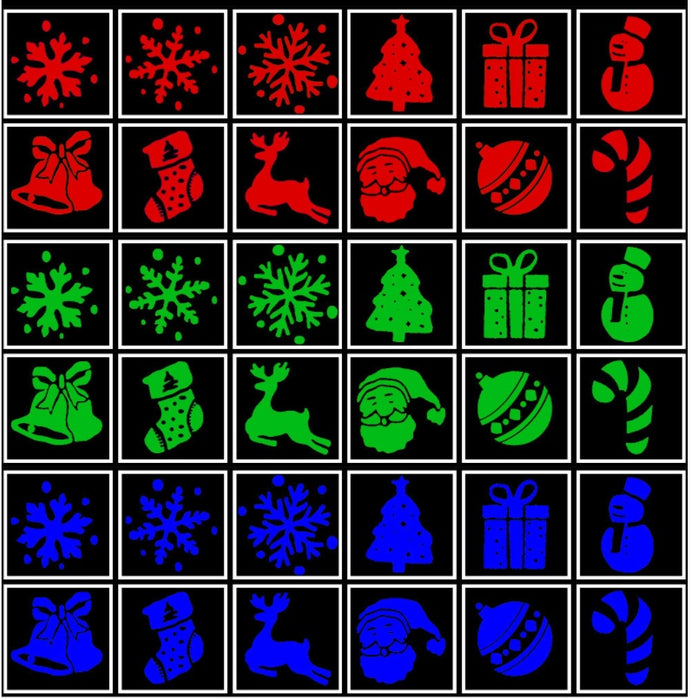 Christmas Pattern LED Laser Projector Colorful Rotating Projector