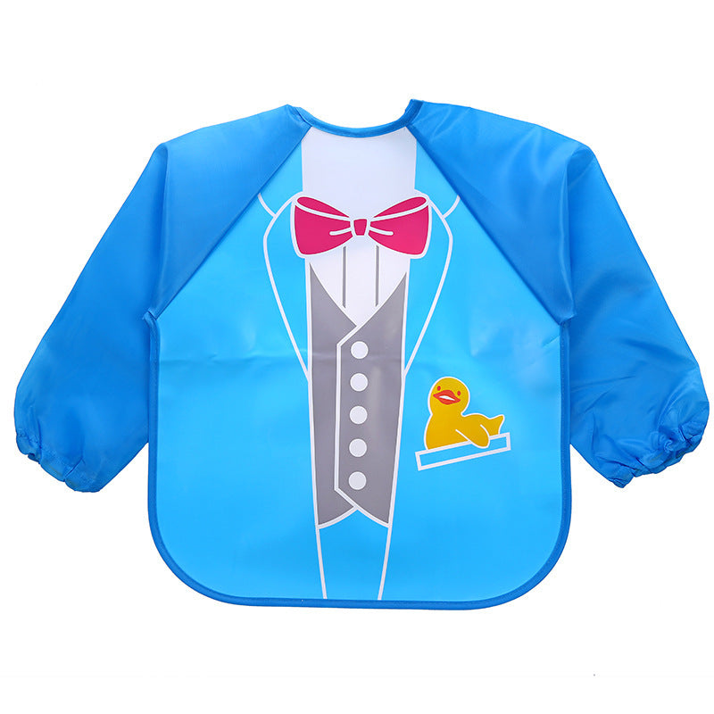 Children's Gown Long Sleeve Kids Waterproof Meal Baby Apron Painting Clothes Bib Protective Clothing