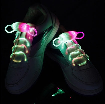 Led Sport Shoe Laces Glow Shoe Strings Round   Light Shoelaces