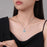 Elegant Blue Pentagram Necklace Female Zircon Pendant Jewelry