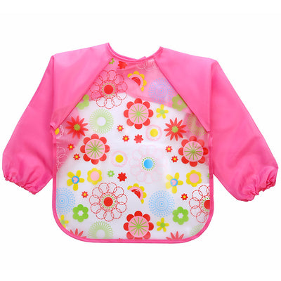 Children's Gown Long Sleeve Kids Waterproof Meal Baby Apron Painting Clothes Bib Protective Clothing