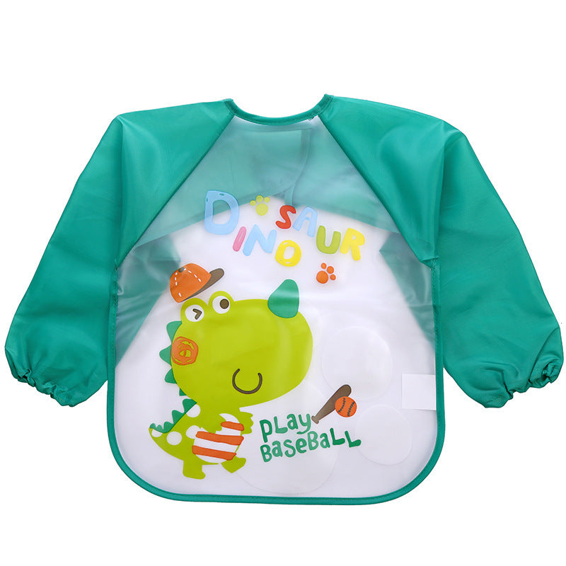 Children's Gown Long Sleeve Kids Waterproof Meal Baby Apron Painting Clothes Bib Protective Clothing