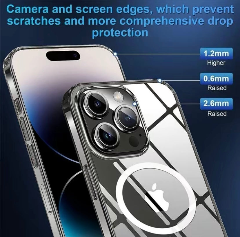 For Phone 15 14 Plus, Pro, Pro Max Case, Compatible With MagSafe, Shockproof Military - Grade Protection, Magnetic Phone Case For Phone 15 14 Plus, Pro, Pro Max, Classic Hybrid Case