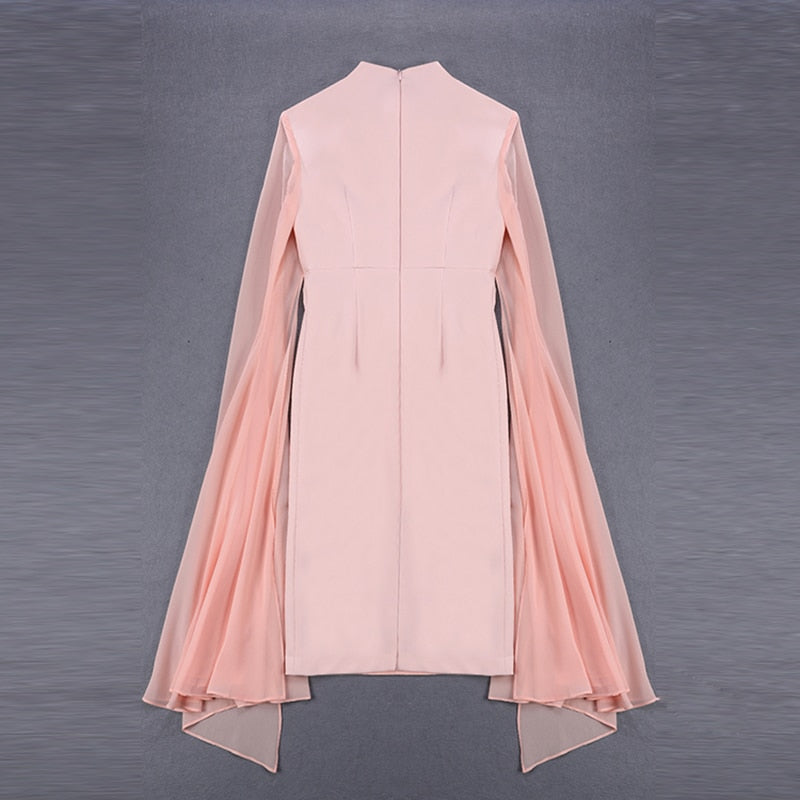 Bank Fashion - Women's Stylish Cloak Sleeve Dress Party Dress I banksheyes