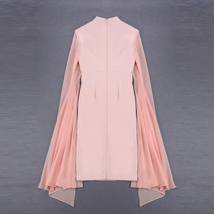 Bank Fashion - Women's Stylish Cloak Sleeve Dress Party Dress I banksheyes