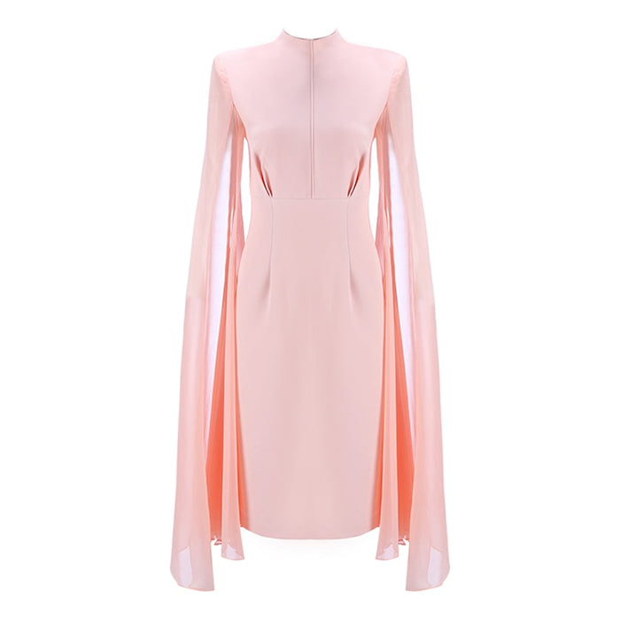 Bank Fashion - Women's Stylish Cloak Sleeve Dress Party Dress I banksheyes