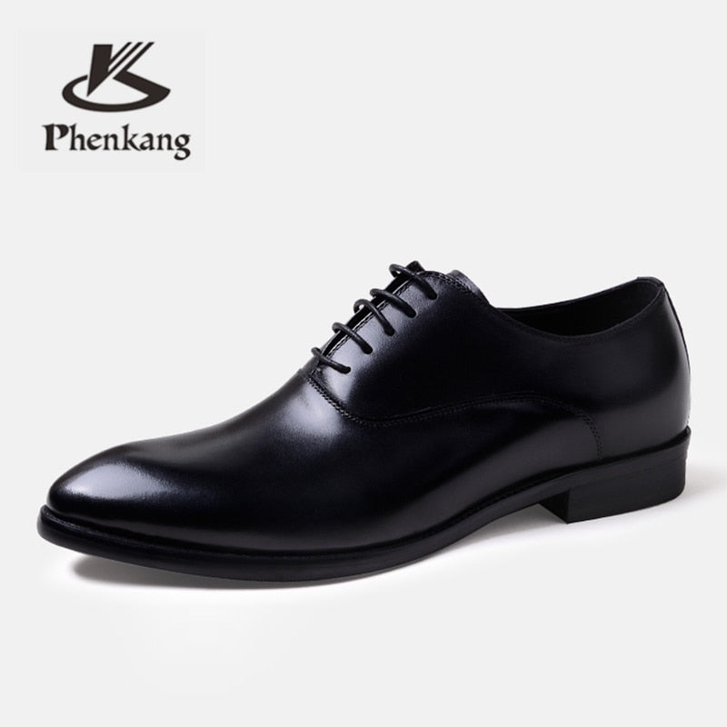 Formal Shoes Genuine Leather Oxford Shoes - bankshayes40