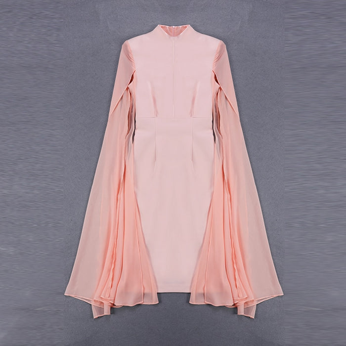 Bank Fashion - Women's Stylish Cloak Sleeve Dress Party Dress I banksheyes