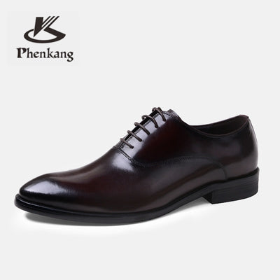 Formal Shoes Genuine Leather Oxford Shoes - bankshayes40