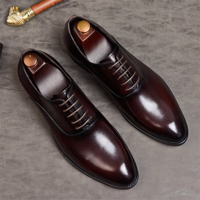 Formal Shoes Genuine Leather Oxford Shoes - bankshayes40