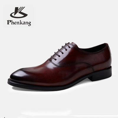 Formal Shoes Genuine Leather Oxford Shoes - bankshayes40