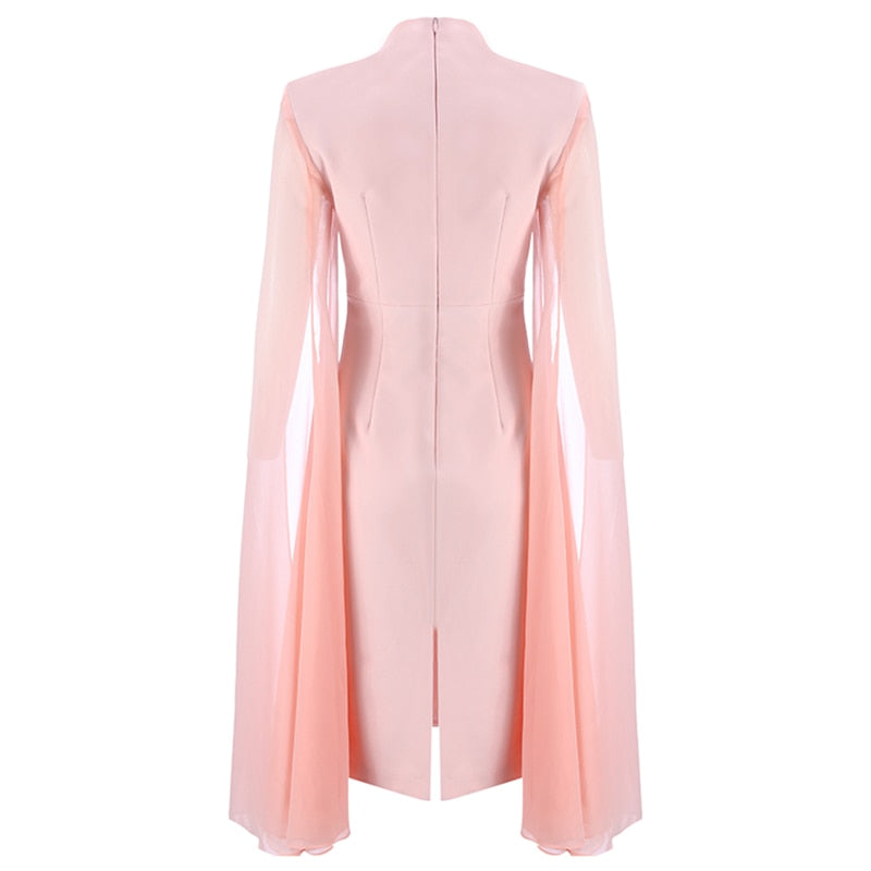Bank Fashion - Women's Stylish Cloak Sleeve Dress Party Dress I banksheyes