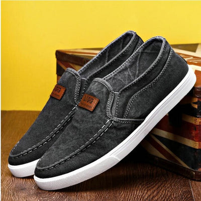 Men's Flats Canvas Cloth Casual Shoes - bankshayes40