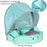 Mambobaby Baby Float Lying Swimming Rings Infant Waist Swim Ring Toddler Swim Trainer Non-inflatable Buoy Pool Accessories Toys - bankshayes40