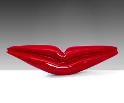 Big Lip Sculpture Decoration Modern Red Lips Pendant Bar Club Theme Wall Decoration - bankshayes40