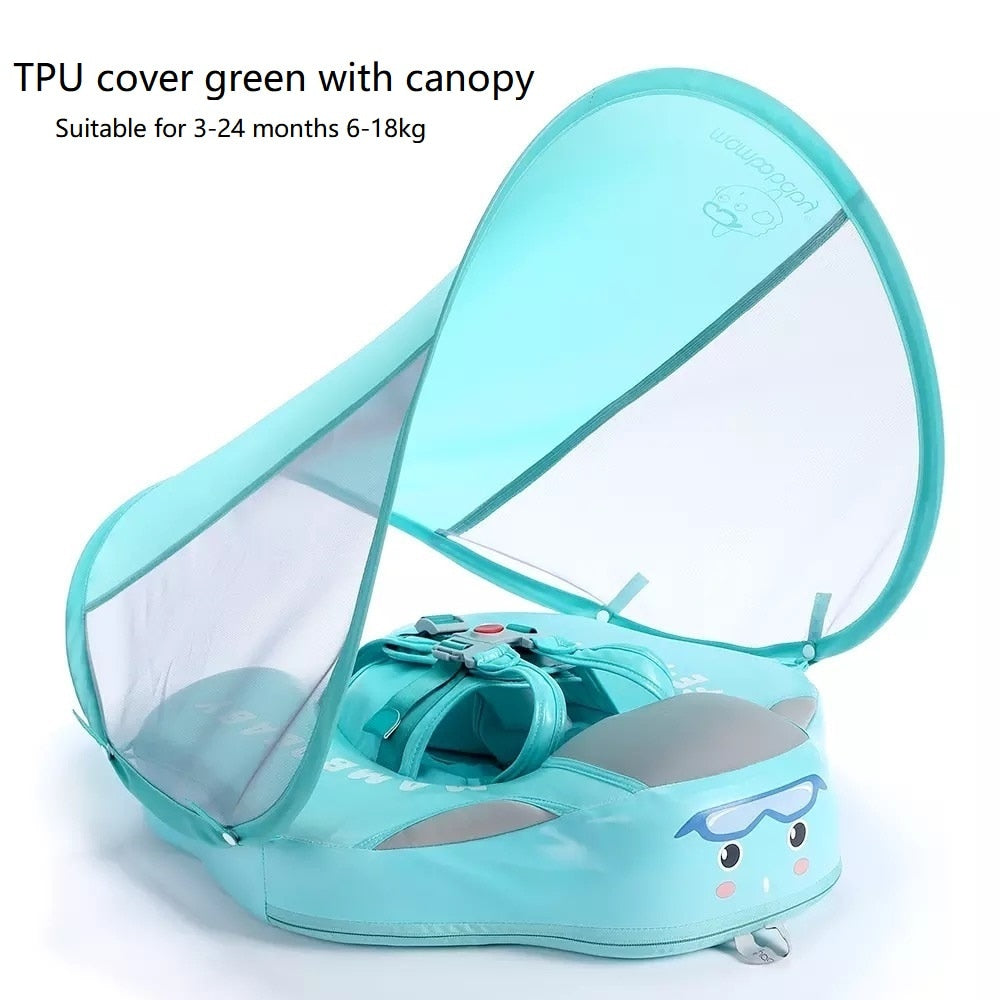 Mambobaby Baby Float Lying Swimming Rings Infant Waist Swim Ring Toddler Swim Trainer Non-inflatable Buoy Pool Accessories Toys - bankshayes40