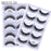 New Full 5 Pairs one box 3D Mink Hair False Eyelashes Natural Thick Long Eye Lashes Wispy Makeup Beauty Extension Tools H13 - bankshayes40