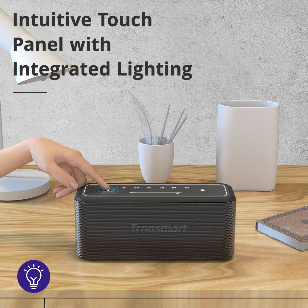 Tronsmart Mega Pro Bluetooth Speaker 60W Portable Speaker Enhanced Bass Column with NFC, IPX5 Waterproof, Voice Assistant - bankshayes40