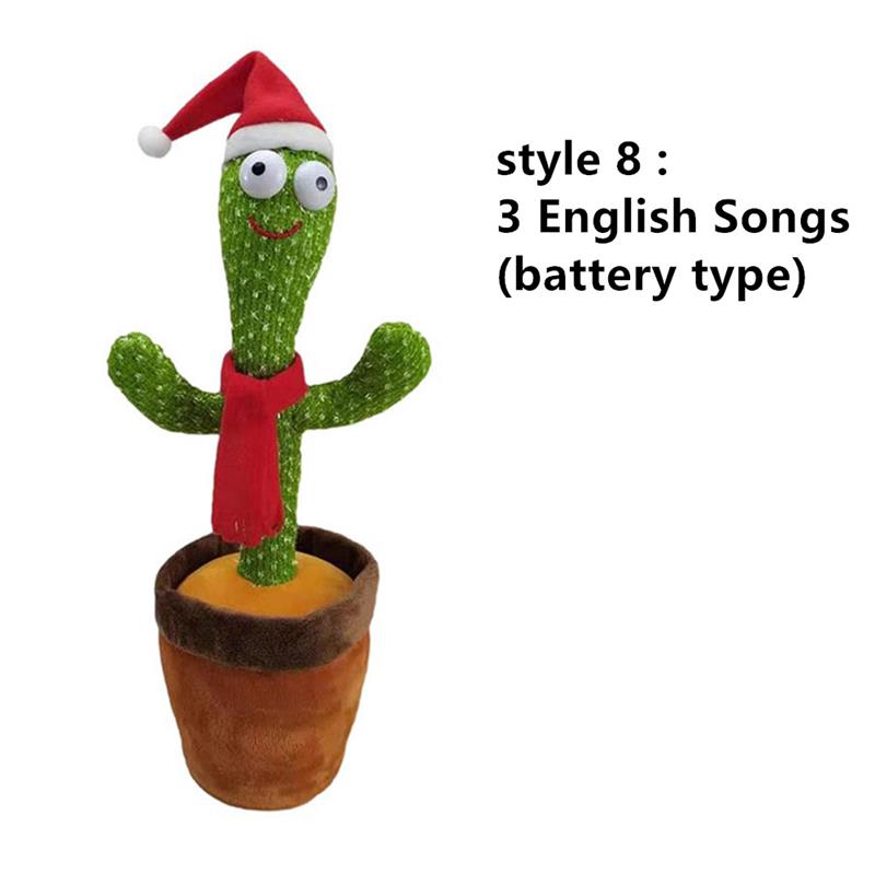 Lovely Talking Toy Dancing Cactus Doll Speak Talk Sound Record Repeat Toy Kawaii Cactus Toys Children Home Decor Accessories - bankshayes40