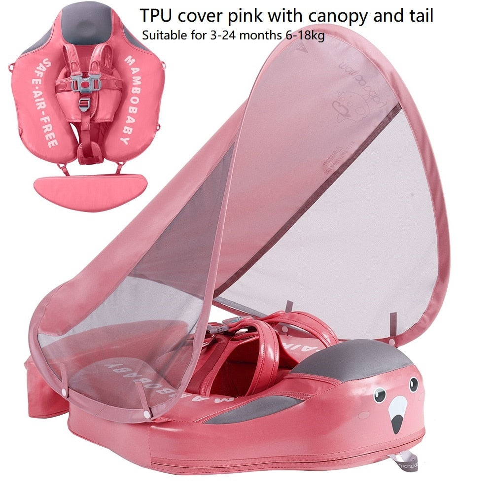 Mambobaby Baby Float Lying Swimming Rings Infant Waist Swim Ring Toddler Swim Trainer Non-inflatable Buoy Pool Accessories Toys - bankshayes40