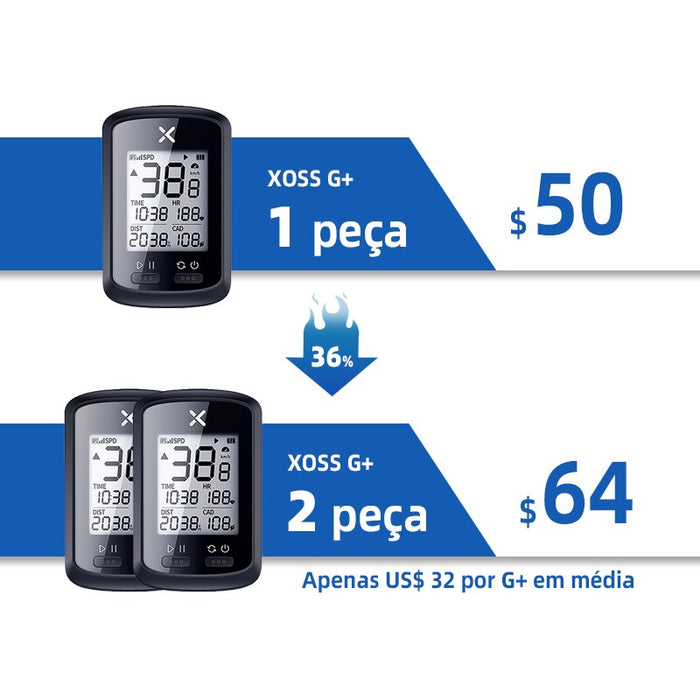XOSS G plus G gps cycle computer Bike Wireless GPS Speedometer wholesale market Road Bike MTB cycle Cycling Wholesale in Brazil - bankshayes40