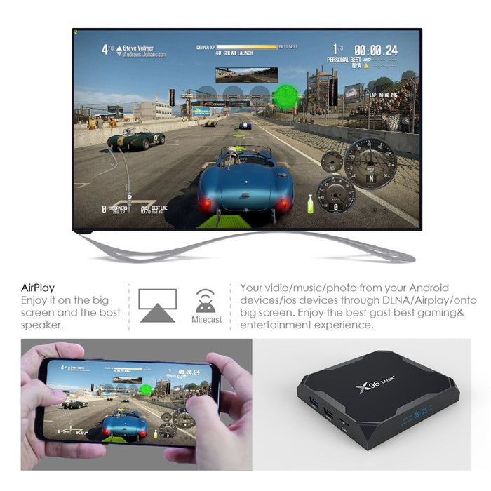 X96 MAX Plus 4GB 64GB 32GB Smart TV Box Android 9.0 Amlogic S905X3 Quad Core Wifi 4K Youtube X96Max Plus Set top box 2GB 16GB - bankshayes40