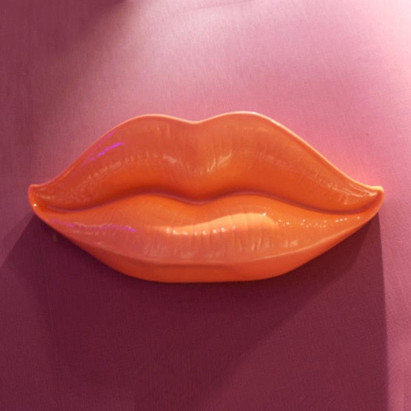 Bank Fashion- Big Lip Sculpture Decoration Modern Red Lips Pendant Bar Club Theme Wall Decoration