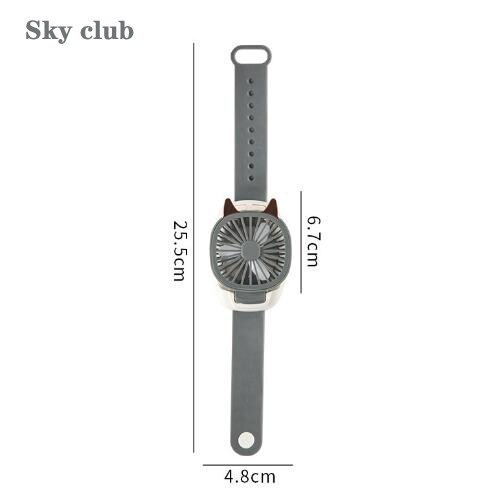 USB Fan Watches Portable Mini Watch Fan Handheld Silent Third Gear Speed Electric Personal Watch Cooling Fan for Travel Children - bankshayes40