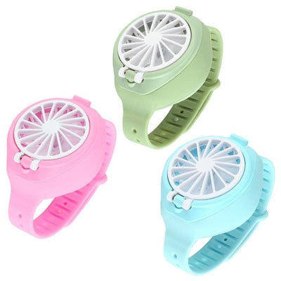 Mini Cooling Fan Portable USB Desktop Fan USB Folding Fashion Pocket Small Fan Third Gear Electric Mini Watch Simple Fan - bankshayes40