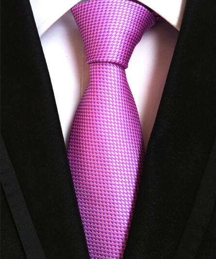Fashion Neckties Classic Men's Stripe Yellow Navy Blue Wedding Ties Jacquard Woven 100% Silk Men Solid Tie Polka Dots Neck Ties - bankshayes40