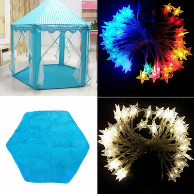 Portable Kids Toy Tipi Tent Ball Pool Princess Girl Castle Play House Children Small House Folding Playtent Baby Beach Tent - bankshayes40