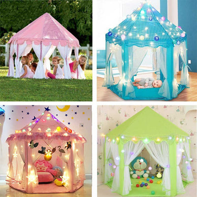 Portable Kids Toy Tipi Tent Ball Pool Princess Girl Castle Play House Children Small House Folding Playtent Baby Beach Tent - bankshayes40