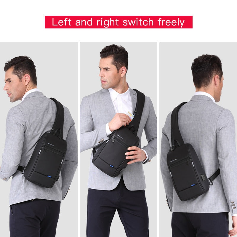 Kingsons Hot Chest Bag  New Anti-thief Crossbody Bag Water Repellent Shoulder Bags 10 Inch Ipad Fashion Bags - bankshayes40