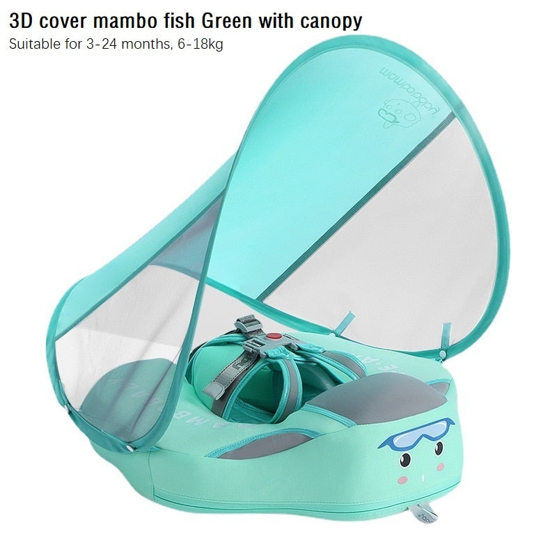 Mambobaby Baby Float Lying Swimming Rings Infant Waist Swim Ring Toddler Swim Trainer Non-inflatable Buoy Pool Accessories Toys - bankshayes40