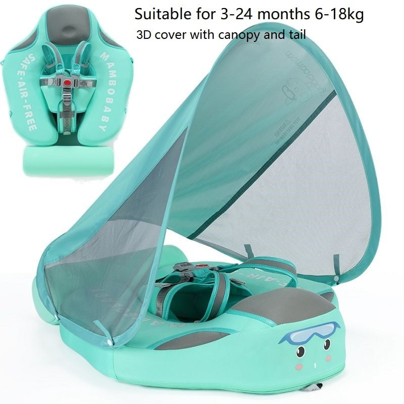 Mambobaby Baby Float Lying Swimming Rings Infant Waist Swim Ring Toddler Swim Trainer Non-inflatable Buoy Pool Accessories Toys - bankshayes40
