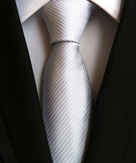 Fashion Neckties Classic Men's Stripe Yellow Navy Blue Wedding Ties Jacquard Woven 100% Silk Men Solid Tie Polka Dots Neck Ties - bankshayes40