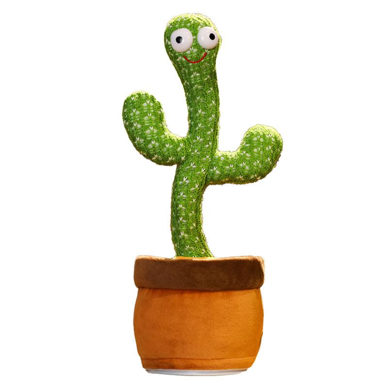 Lovely Talking Toy Dancing Cactus Doll Speak Talk Sound Record Repeat Toy Kawaii Cactus Toys Children Home Decor Accessories - bankshayes40