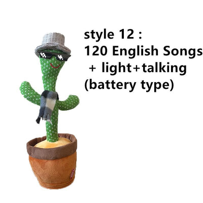 Lovely Talking Toy Dancing Cactus Doll Speak Talk Sound Record Repeat Toy Kawaii Cactus Toys Children Home Decor Accessories - bankshayes40