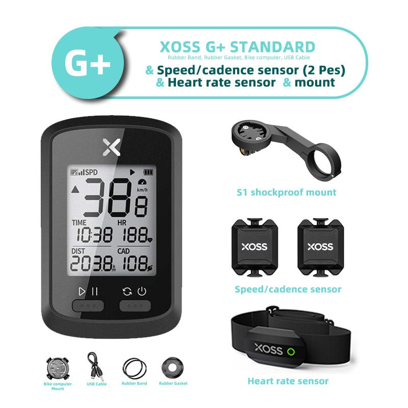 XOSS G plus G gps cycle computer Bike Wireless GPS Speedometer wholesale market Road Bike MTB cycle Cycling Wholesale in Brazil - bankshayes40