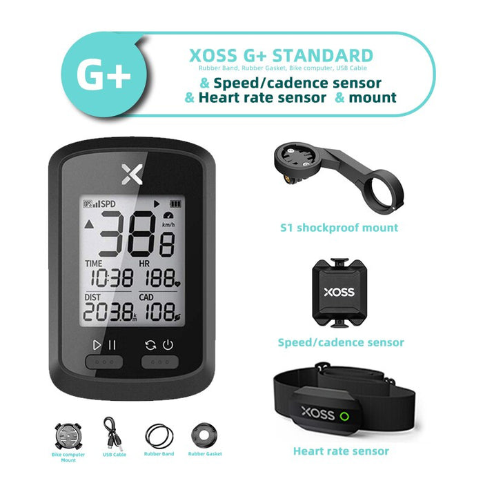XOSS G plus G gps cycle computer Bike Wireless GPS Speedometer wholesale market Road Bike MTB cycle Cycling Wholesale in Brazil - bankshayes40