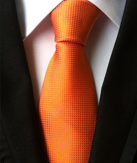 Fashion Neckties Classic Men's Stripe Yellow Navy Blue Wedding Ties Jacquard Woven 100% Silk Men Solid Tie Polka Dots Neck Ties - bankshayes40