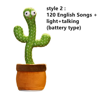 Lovely Talking Toy Dancing Cactus Doll Speak Talk Sound Record Repeat Toy Kawaii Cactus Toys Children Home Decor Accessories - bankshayes40