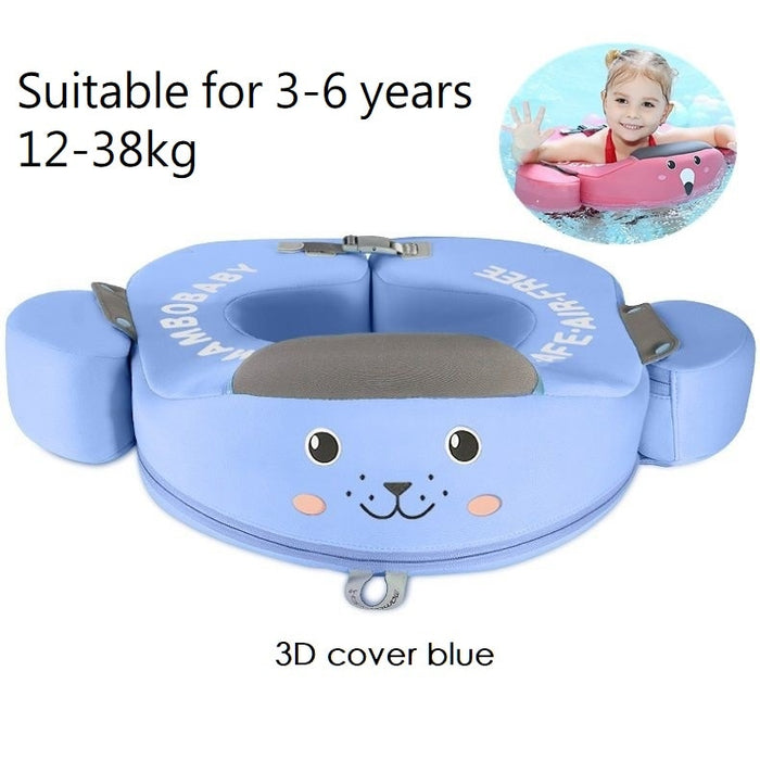 Mambobaby Baby Float Lying Swimming Rings Infant Waist Swim Ring Toddler Swim Trainer Non-inflatable Buoy Pool Accessories Toys - bankshayes40