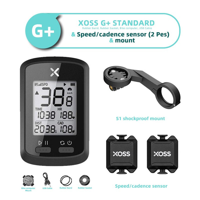 XOSS G plus G gps cycle computer Bike Wireless GPS Speedometer wholesale market Road Bike MTB cycle Cycling Wholesale in Brazil - bankshayes40
