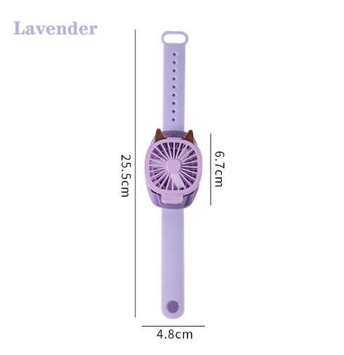 USB Fan Watches Portable Mini Watch Fan Handheld Silent Third Gear Speed Electric Personal Watch Cooling Fan for Travel Children - bankshayes40
