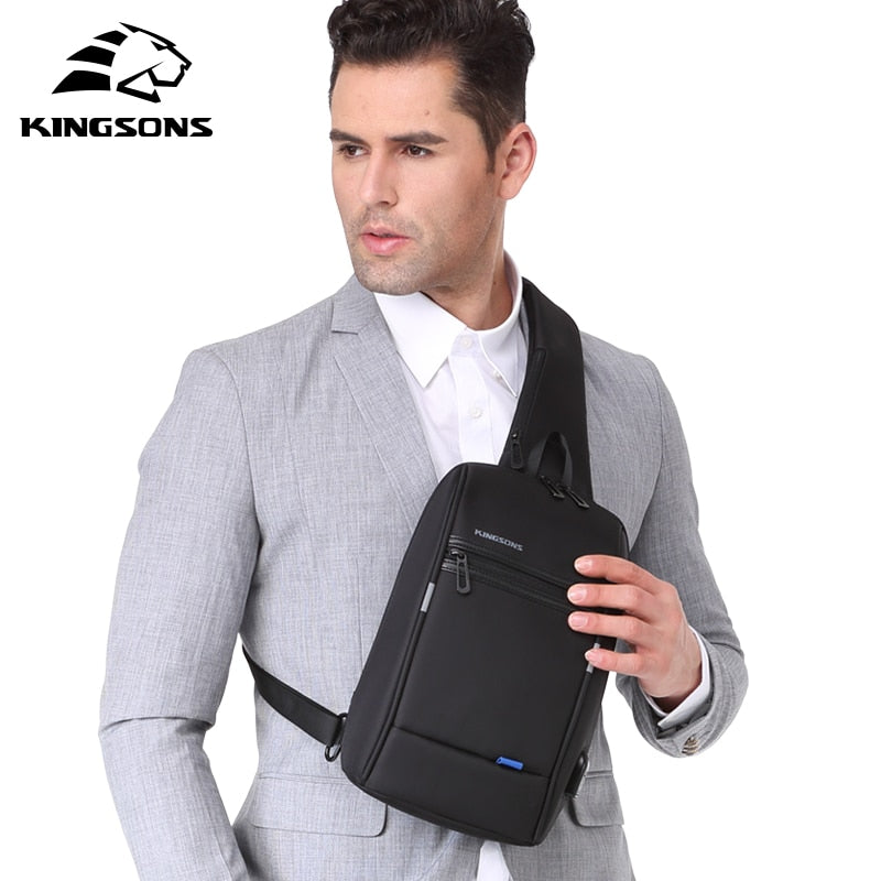 Kingsons Hot Chest Bag  New Anti-thief Crossbody Bag Water Repellent Shoulder Bags 10 Inch Ipad Fashion Bags - bankshayes40